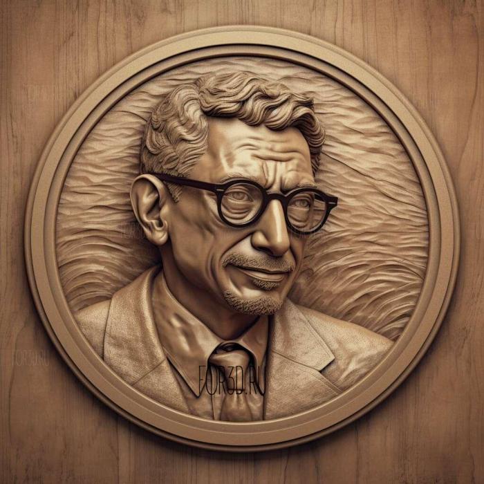 jeff goldblum 4 stl model for CNC